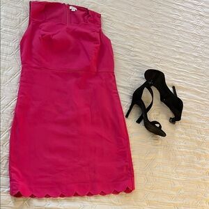 J. Crew Pink Strapless Sheath Dress Cocktail